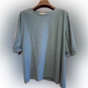 Loft Blue Textured Shirt